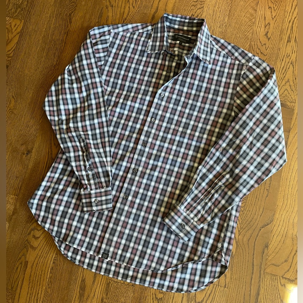 Allen Edmonds plaid men’s button down